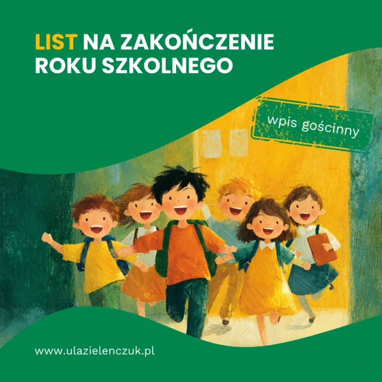List na&nbsp;zakończenie roku szkolnego